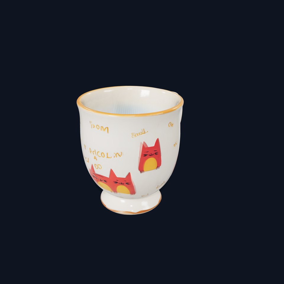 Cute Cat Mug model pack